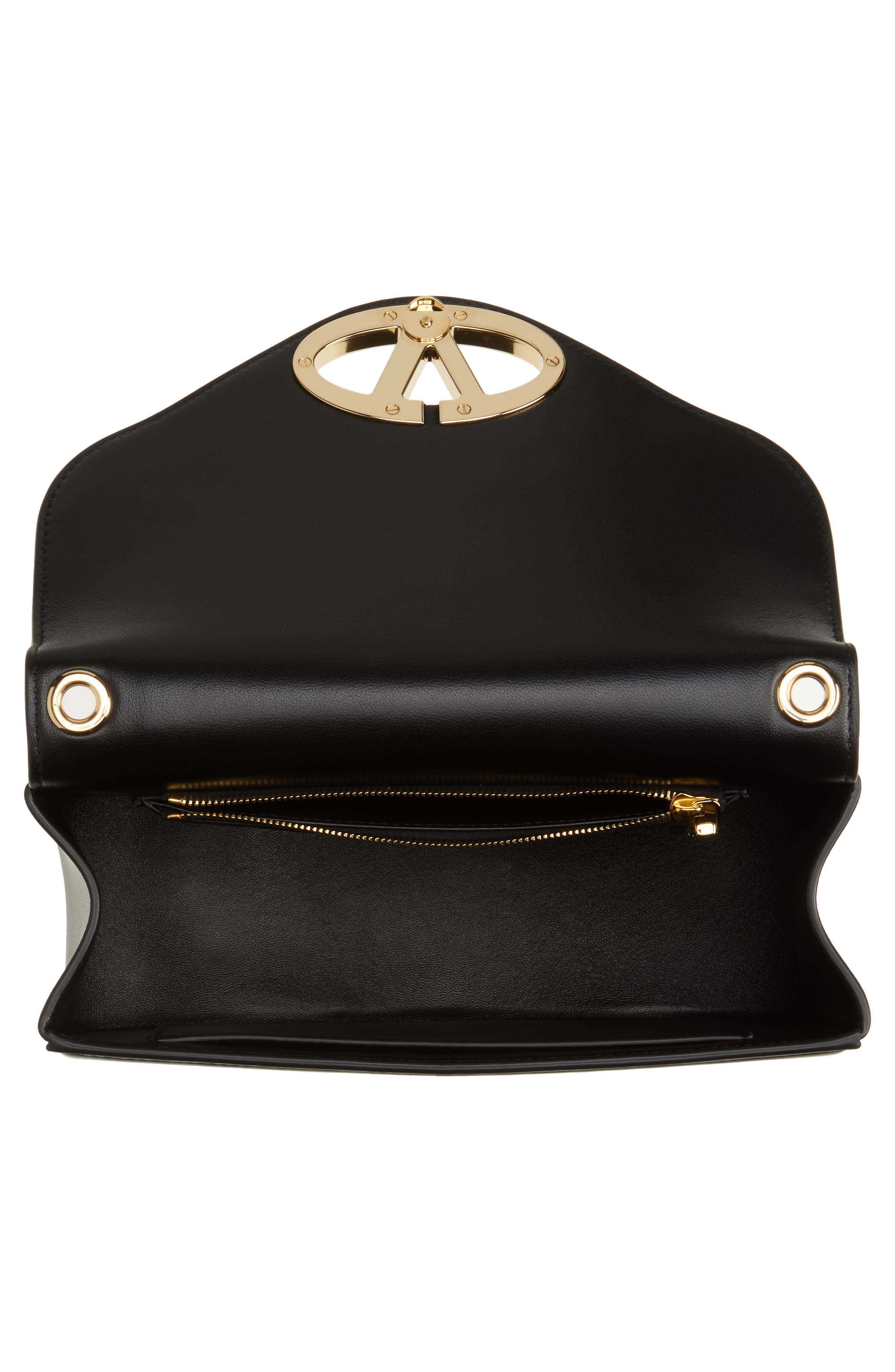 Valentino Garavani Small VLOGO Leather Shoulder Bag, Alternate, color, 