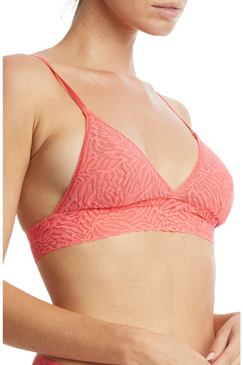 Animal Max Lace Padded Bralette, Alternate, color, WILD CARD RED