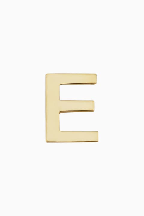 14K Gold Initial Reaction Single Stud
