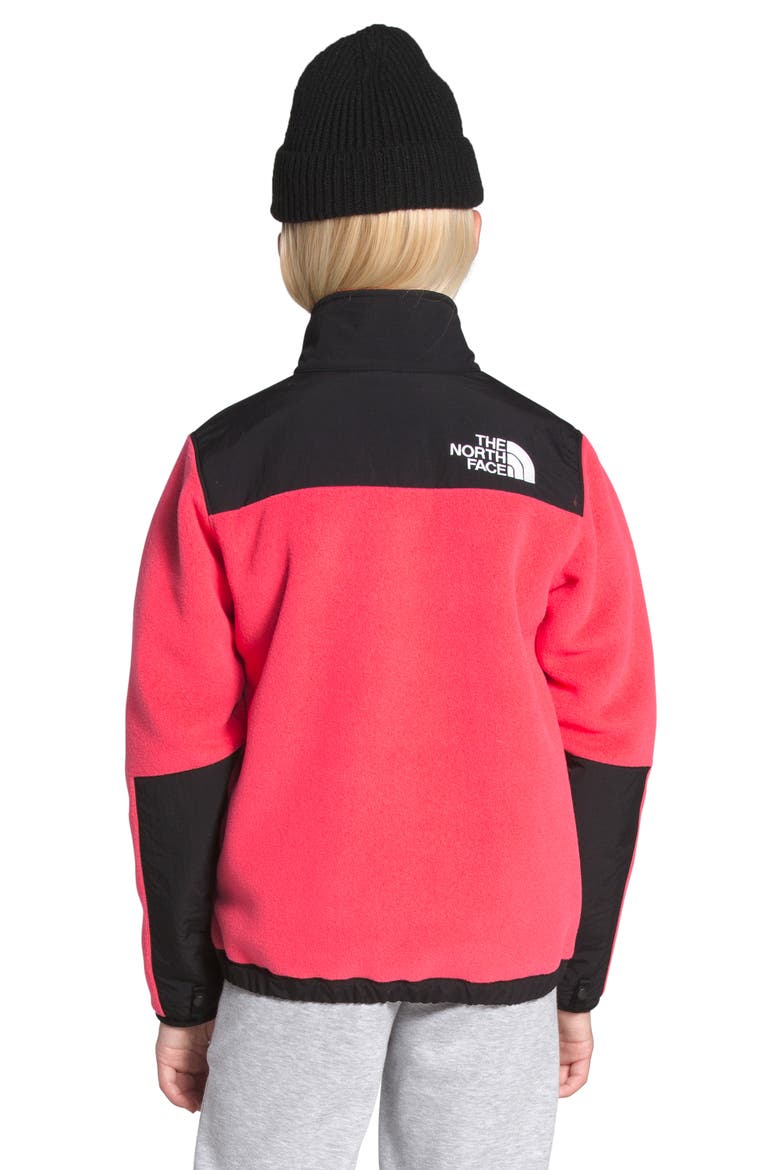 Kids' Retro Denali Jacket, Alternate, color, TNF RED HOLIDAY 2 PLAID PRINT