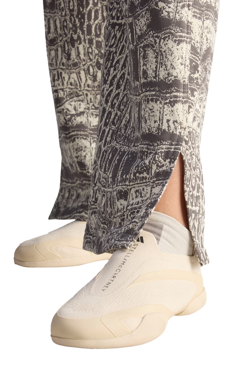 adidas Loose Printed Sweatpants, Alternate, color, Almond Milk-Smc/ Charcoal