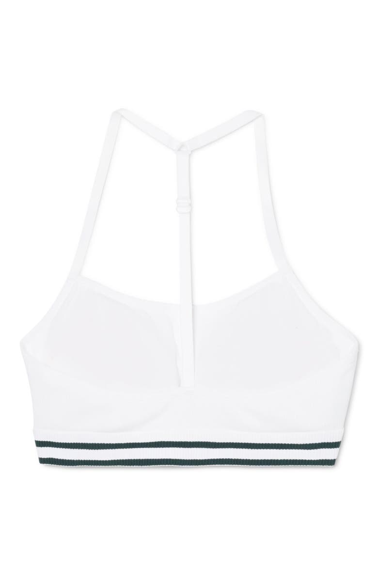 Brassiere Rib Bralette, Alternate, color, 001 - BLANC