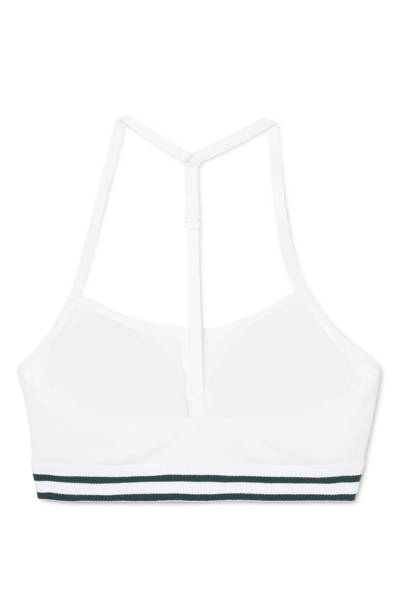Lacoste Brassiere Rib Bralette, Alternate, color, White
