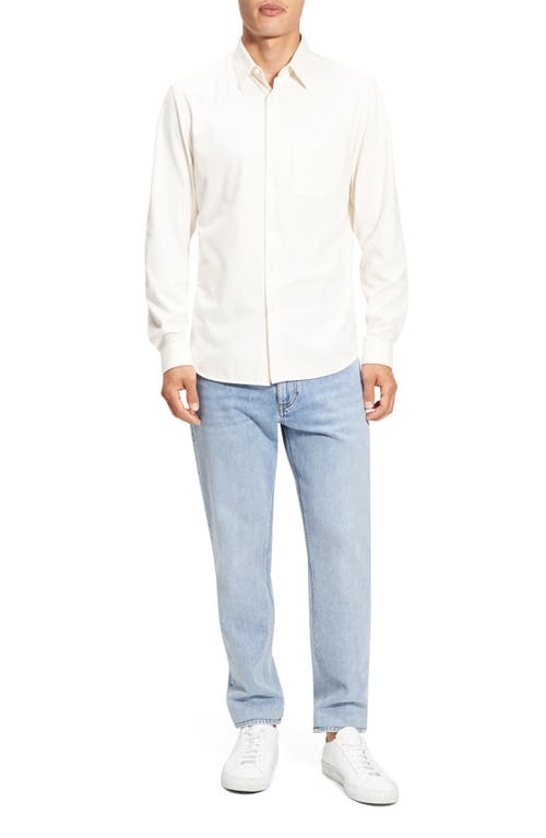 THEORY THEORY IRVING STRUCTURE KNIT BUTTON-UP SHIRT