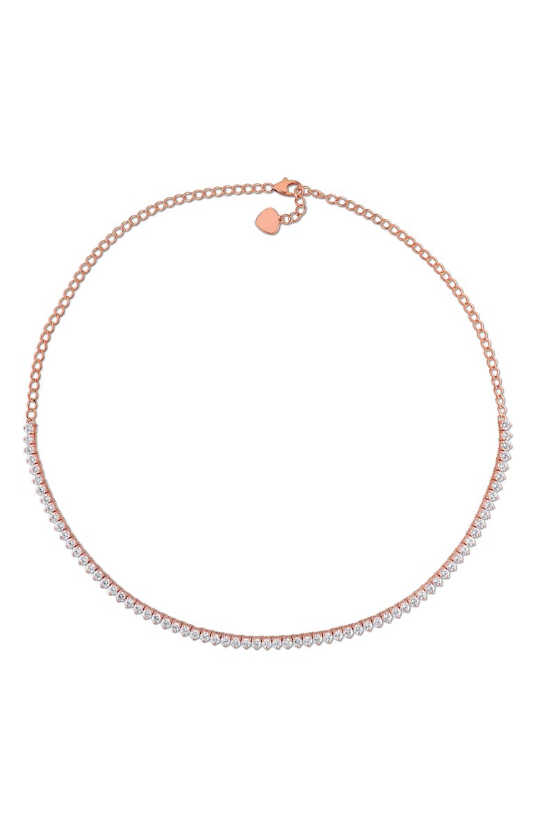 Julianna B. Lab-Grown Diamond Semi-Tennis Necklace 14k, Alternate, color, 