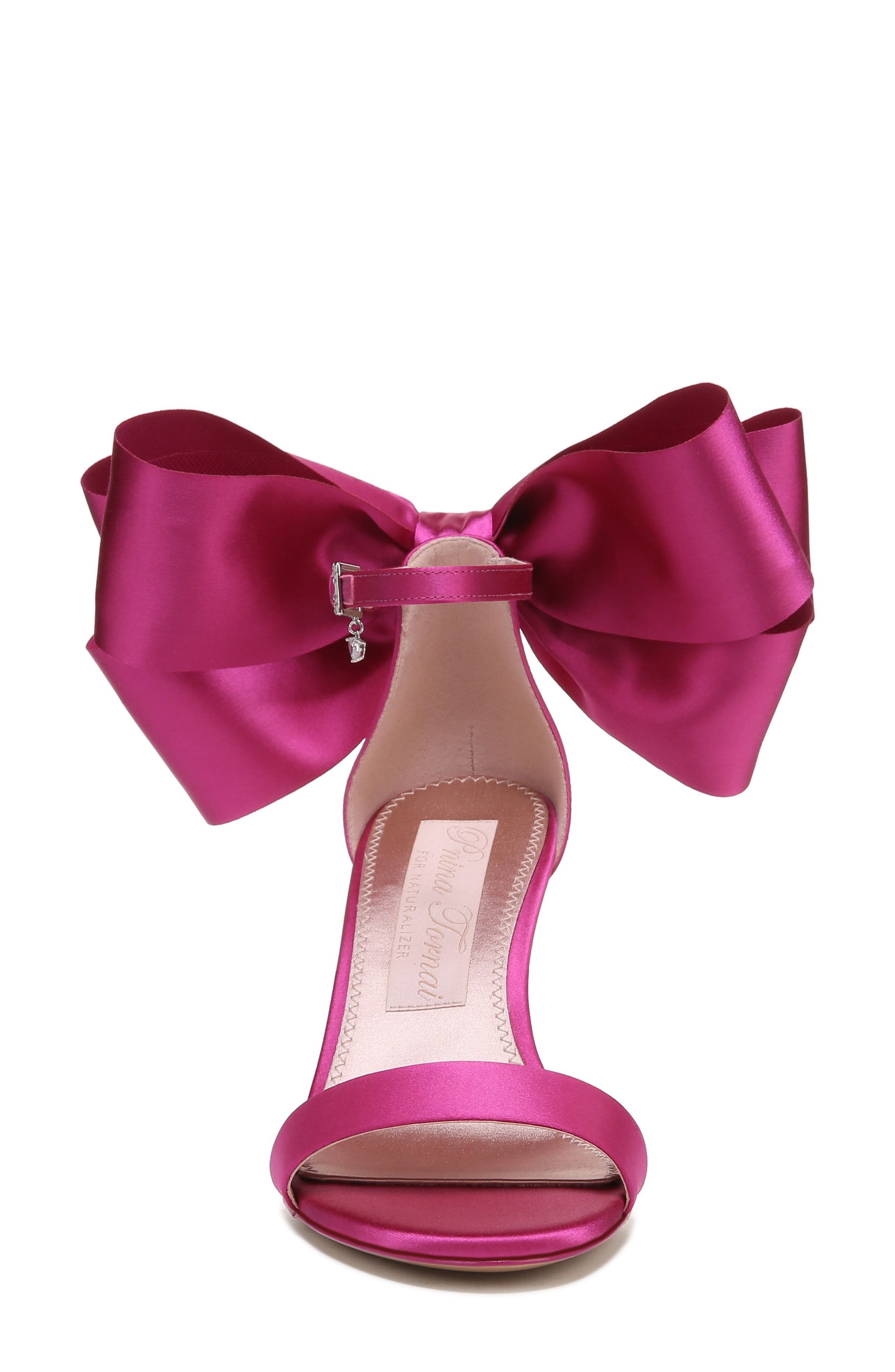 Pnina Tornai for Naturalizer Amour Ankle Strap Sandal, Alternate, color, PINK FABRIC