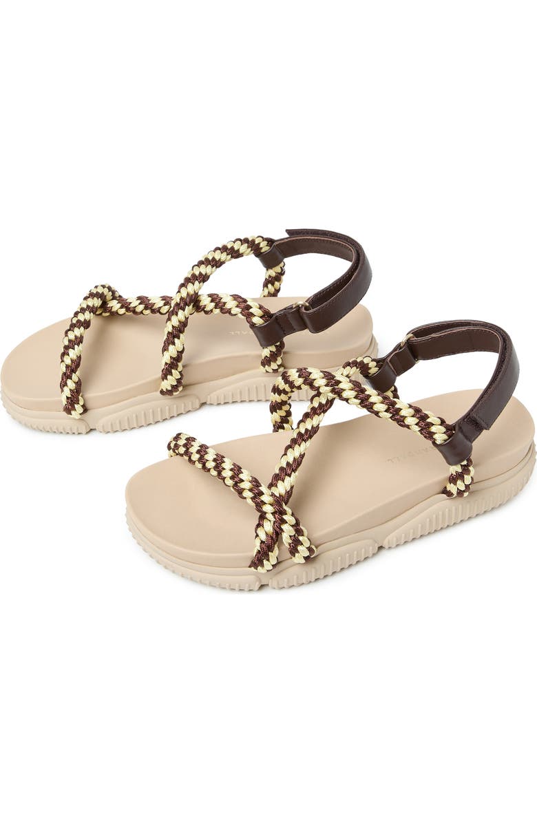 Loeffler Randall Ozzy Sport Sandal, Alternate, color, Cream/ Brown/ Butter