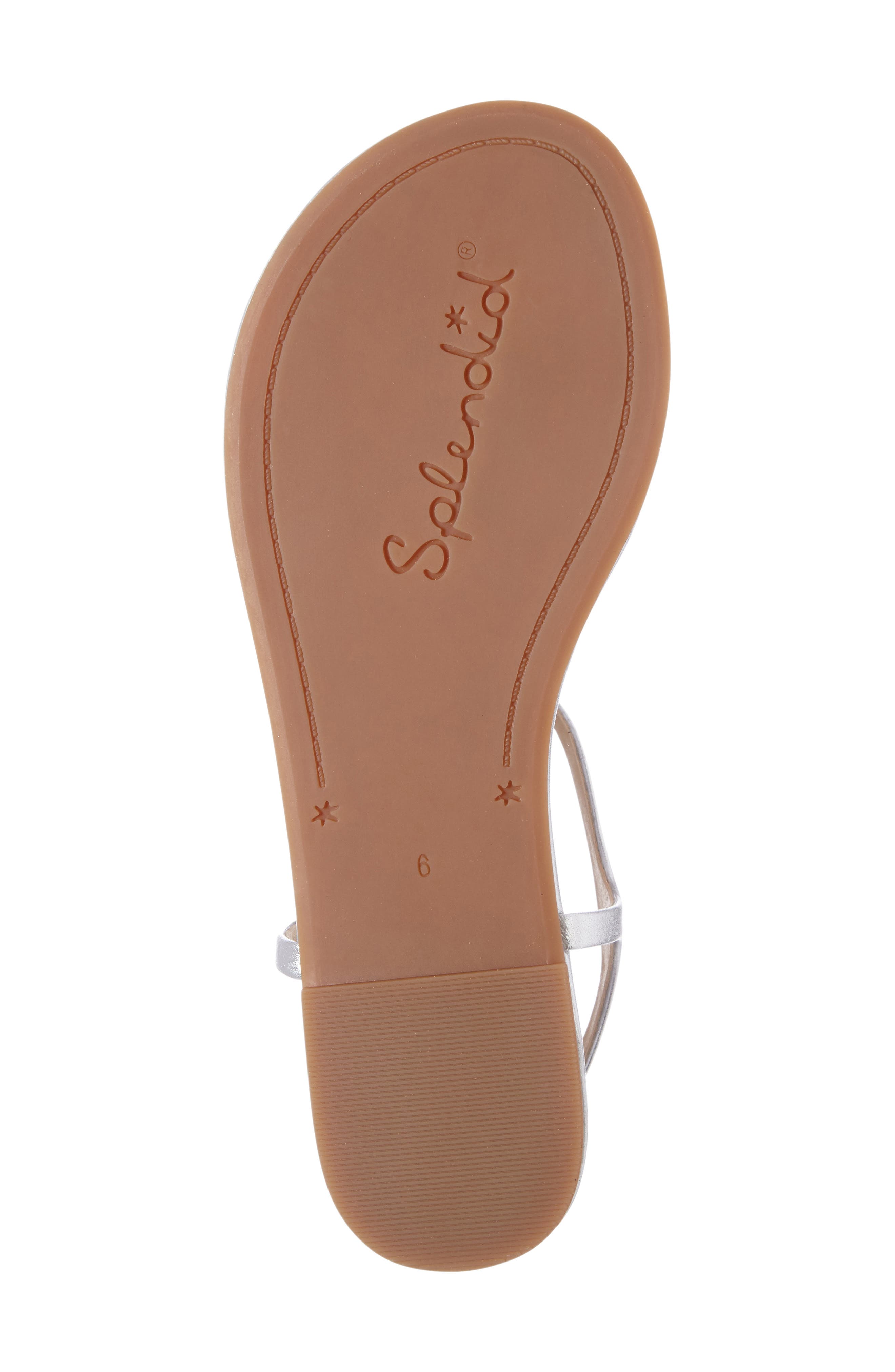 'Mason' Sandal, Alternate, color, SILVER LEATHER