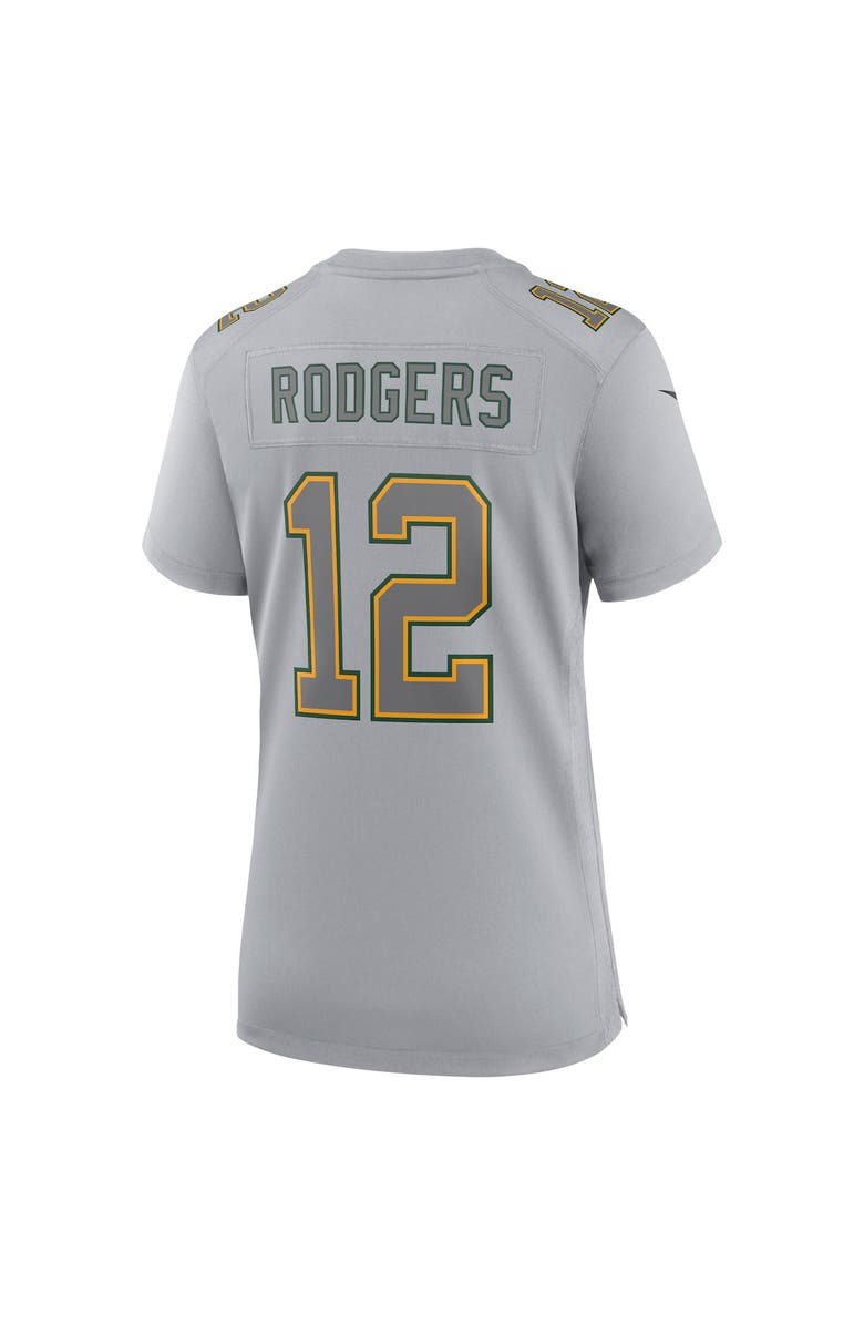 Nike Women's Nike Aaron Rodgers Gray Green Bay Packers Atmosphere Fashion Game Jersey, Alternate, color, 
