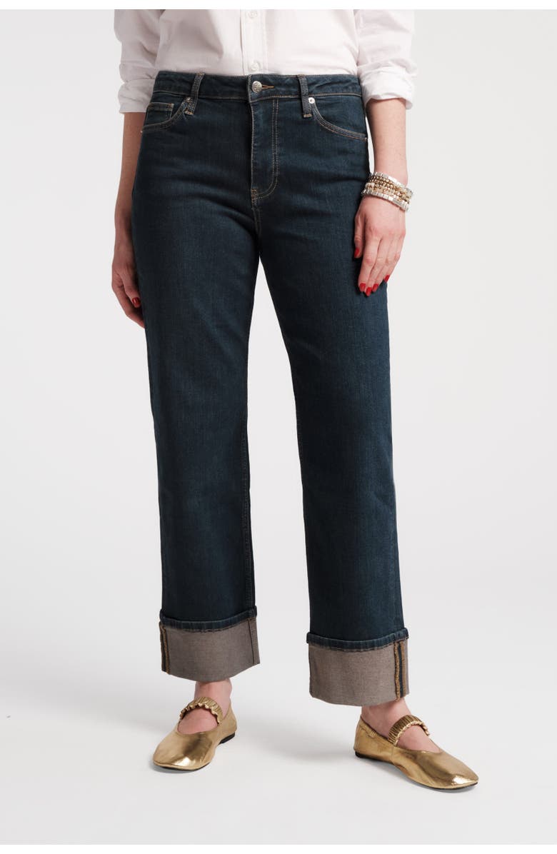 Frances Valentine Smarty Cuffed Jean, Main, color, Denim