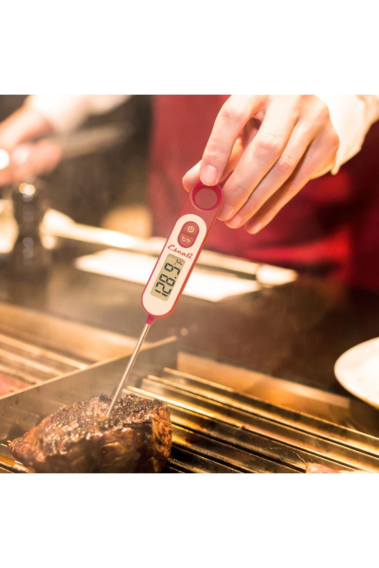 Digital Long Stem Thermometer, Alternate, color, Red