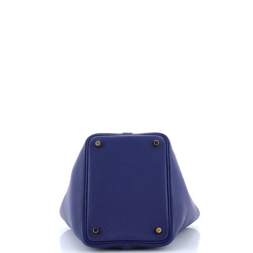 Pre-owned Hermes Hermes Picotin Lock Bag Maurice Pm In Blue