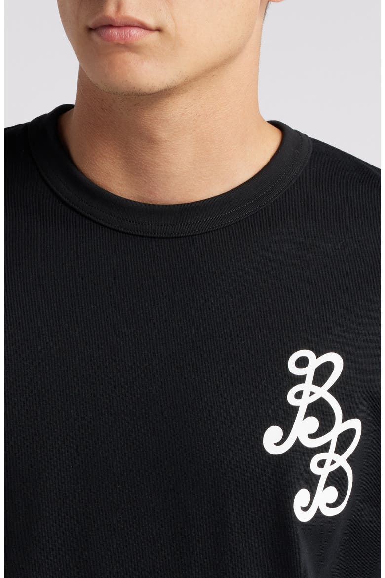 Essential Cotton Logo T-Shirt, Alternate, color, BLACK