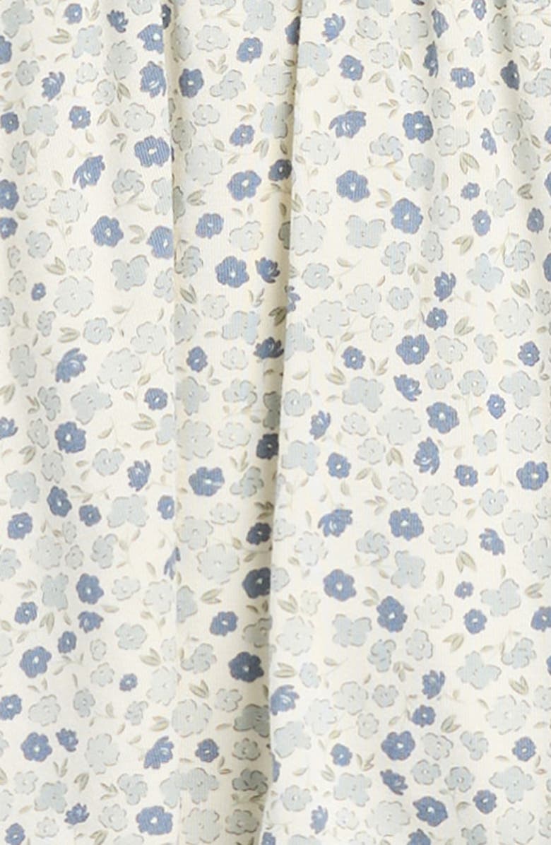 Rylee + Cru Ditsy Babydoll Dress With Bloomers, Alternate, color, Ivory