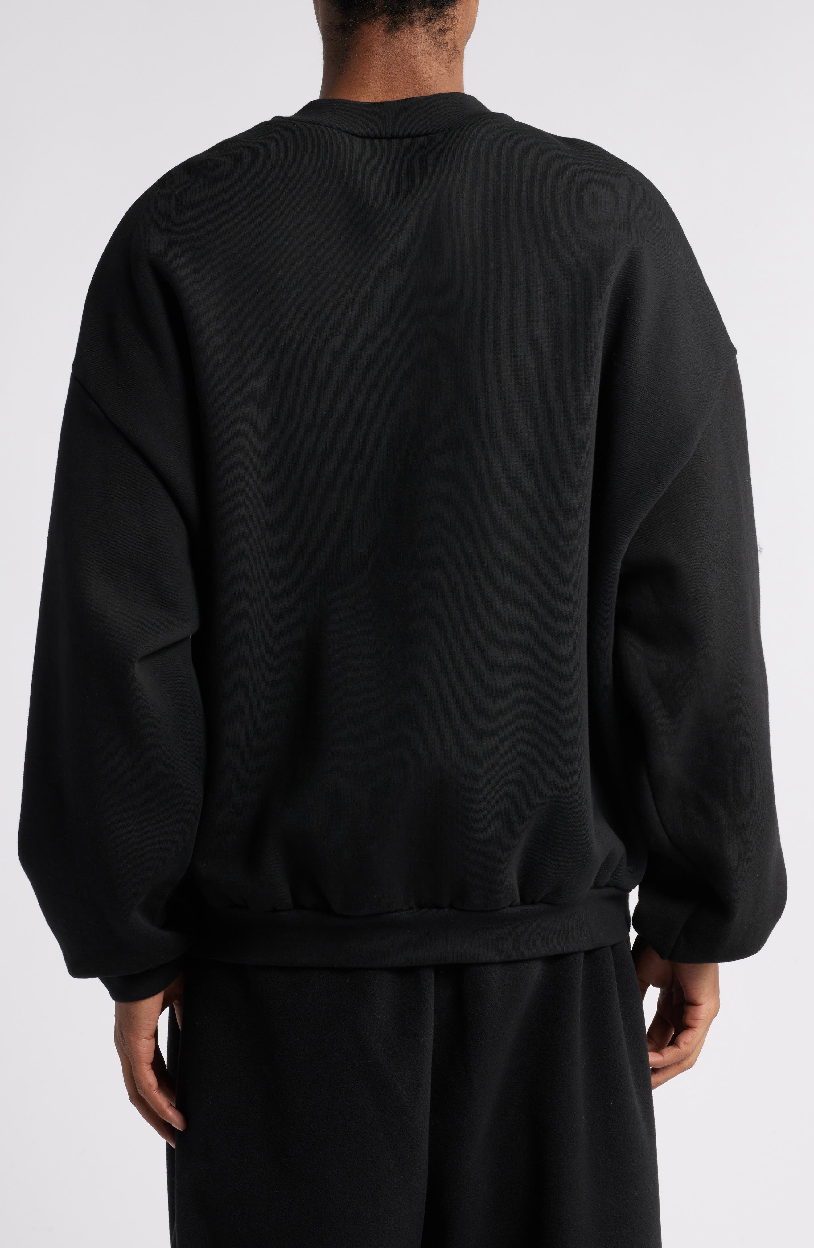 Fear of God Essentials A&M Logo Cotton Fleece Graphic Sweatshirt