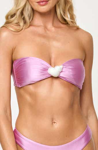 LSPACE Luminescent Strapless Bikini Top
