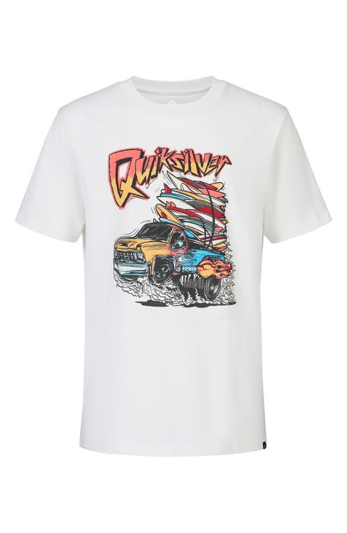 Quiksilver Kids' Surf Truck Cotton Graphic T-shirt In Green