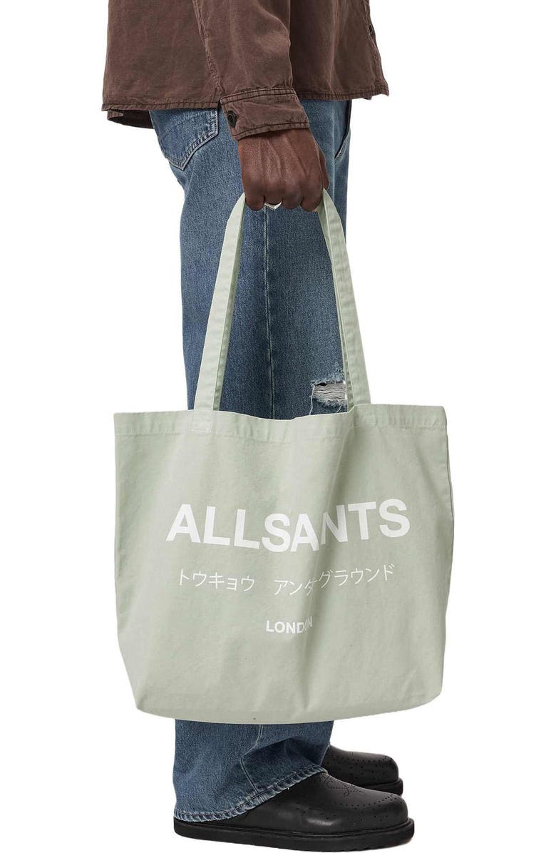AllSaints Underground Tote, Alternate, color, Powdered Green