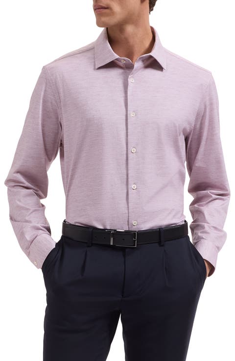 James OoohCotton® Space Dye Button-Up Shirt