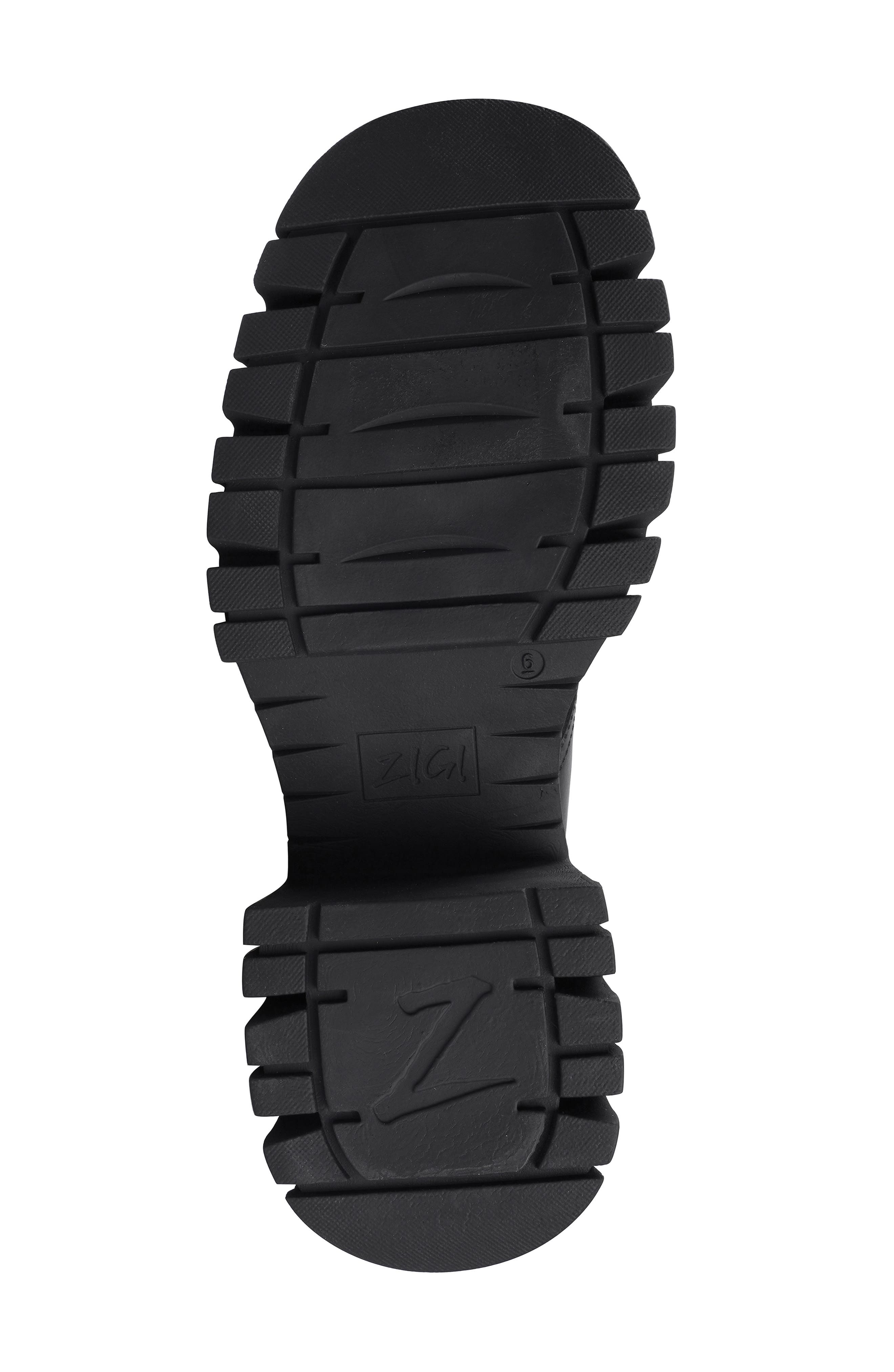 ZIGI Josanna Lug Sole Platform Bootie, Alternate, color, Blk Leathe