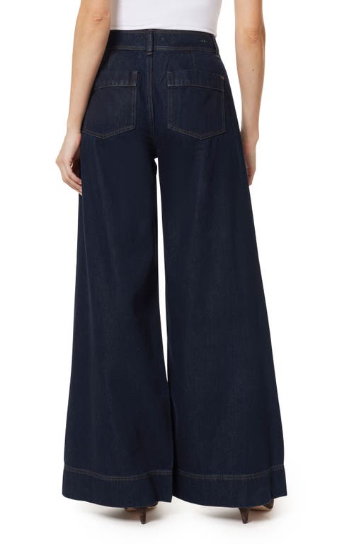 Habitual Pleated Wide Leg Jeans In Blue