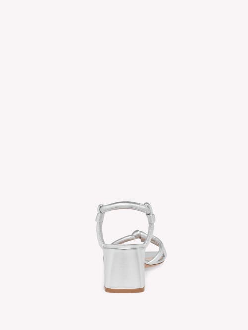 Gianvito Rossi Juno 55 Sandals In Metallic Silver Leather