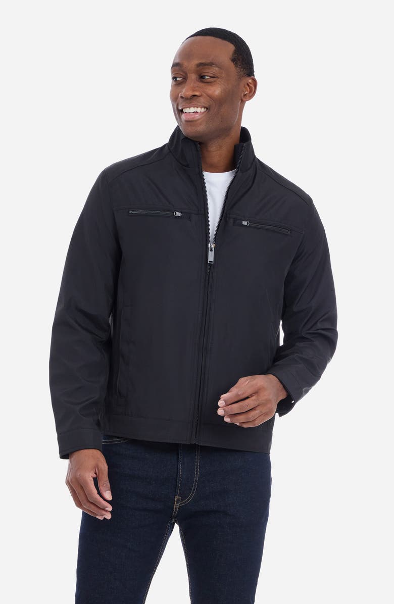 Michael Kors Softshell Zip Jacket, Alternate, color, Black