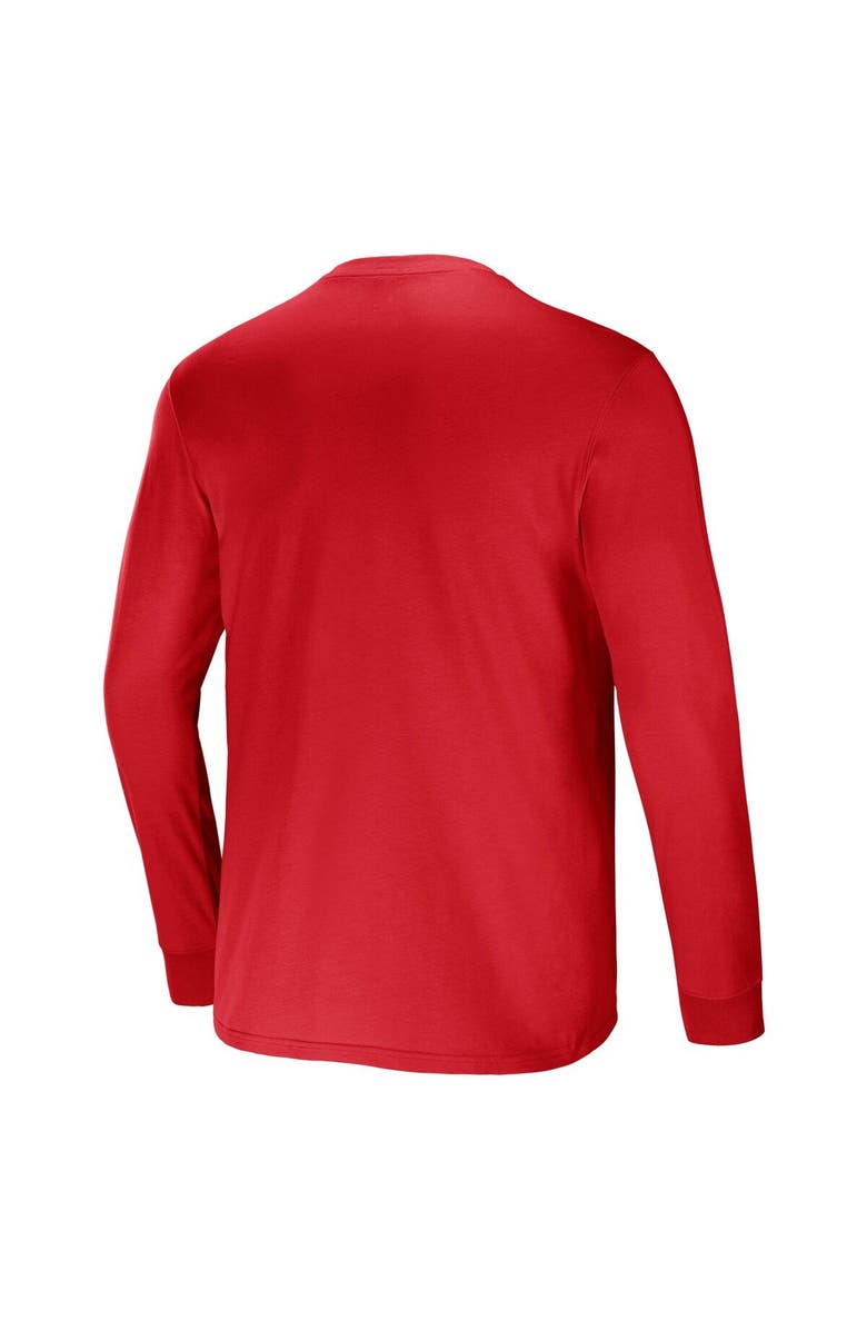 NFL X DARIUS RUCKER Men's NFL x Darius Rucker Collection by Fanatics Red Atlanta Falcons Team Long Sleeve Pocket T-Shirt, Alternate, color, Red