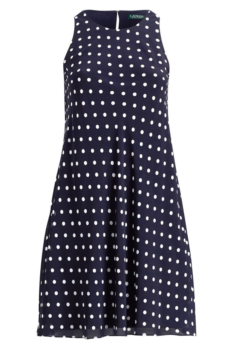 Polka Dot Dress, Alternate, color, LIGHTHOUSE NAVY-COL. CREAM