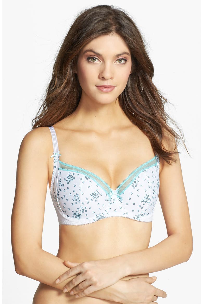 'Marvel' Side Panel Underwire Bra, Main, color, GLACIER
