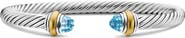 David Yurman Classic Cable Bracelet in Sterling Silver with 14K Yellow Gold, 5mm