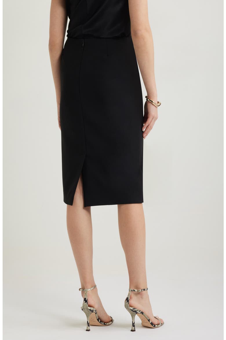 Stretch Pencil Skirt, Alternate, color, BLACK