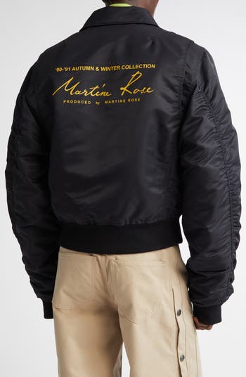 Martine Rose Shrunken Bomber Jacket | Nordstrom Martine Rose Shrunken Bomber Jacket | Nordstrom