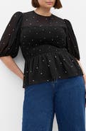 City Chic Esther Peplum Top