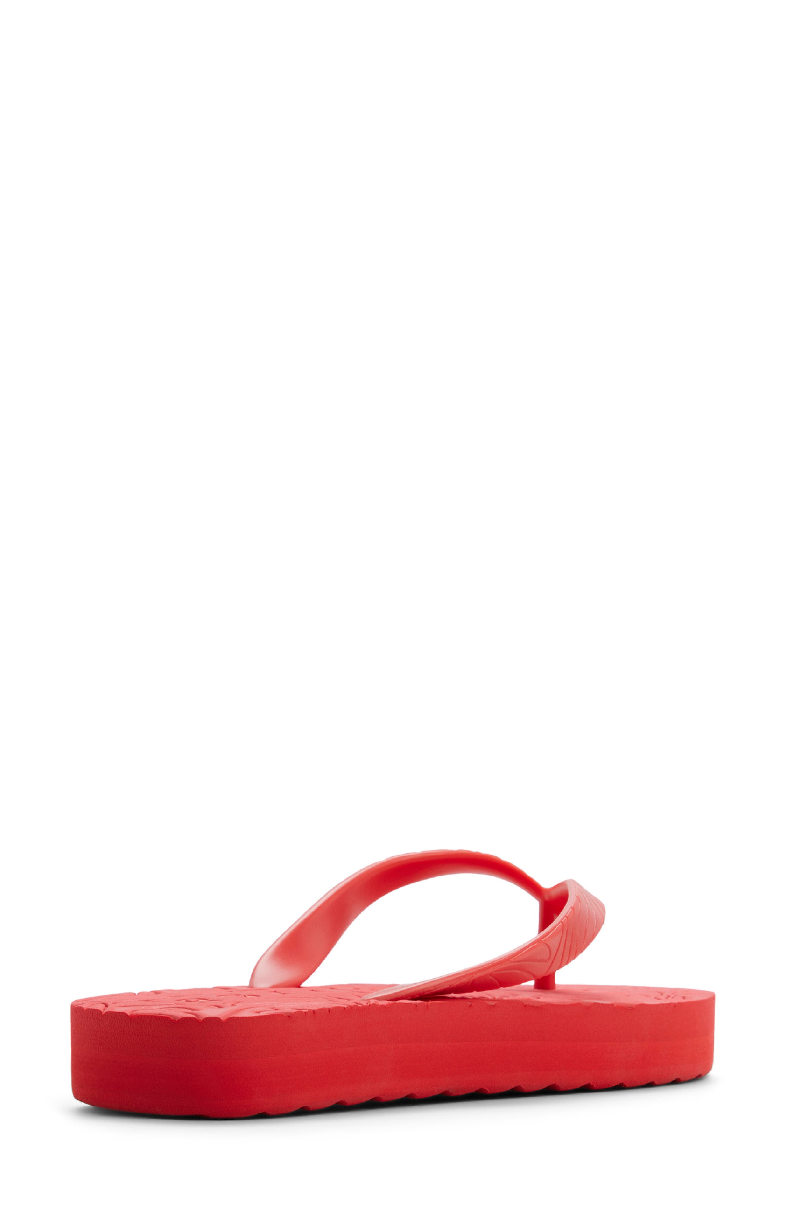 Beach Up Platform Flip Flop, Alternate, color, RED