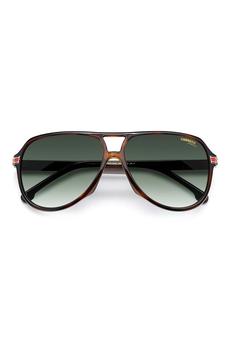 61mm Gradient Navigator Sunglasses, Main, color, HAVANA
