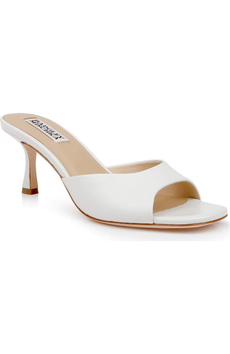 Badgley Mischka Collection Draya Sandal, Main, color, White Leather