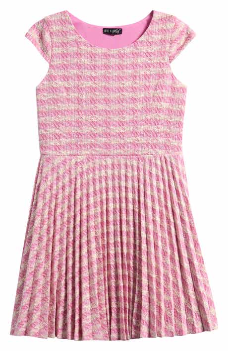 Ava & Yelly Kids' Pleated Skater Dress