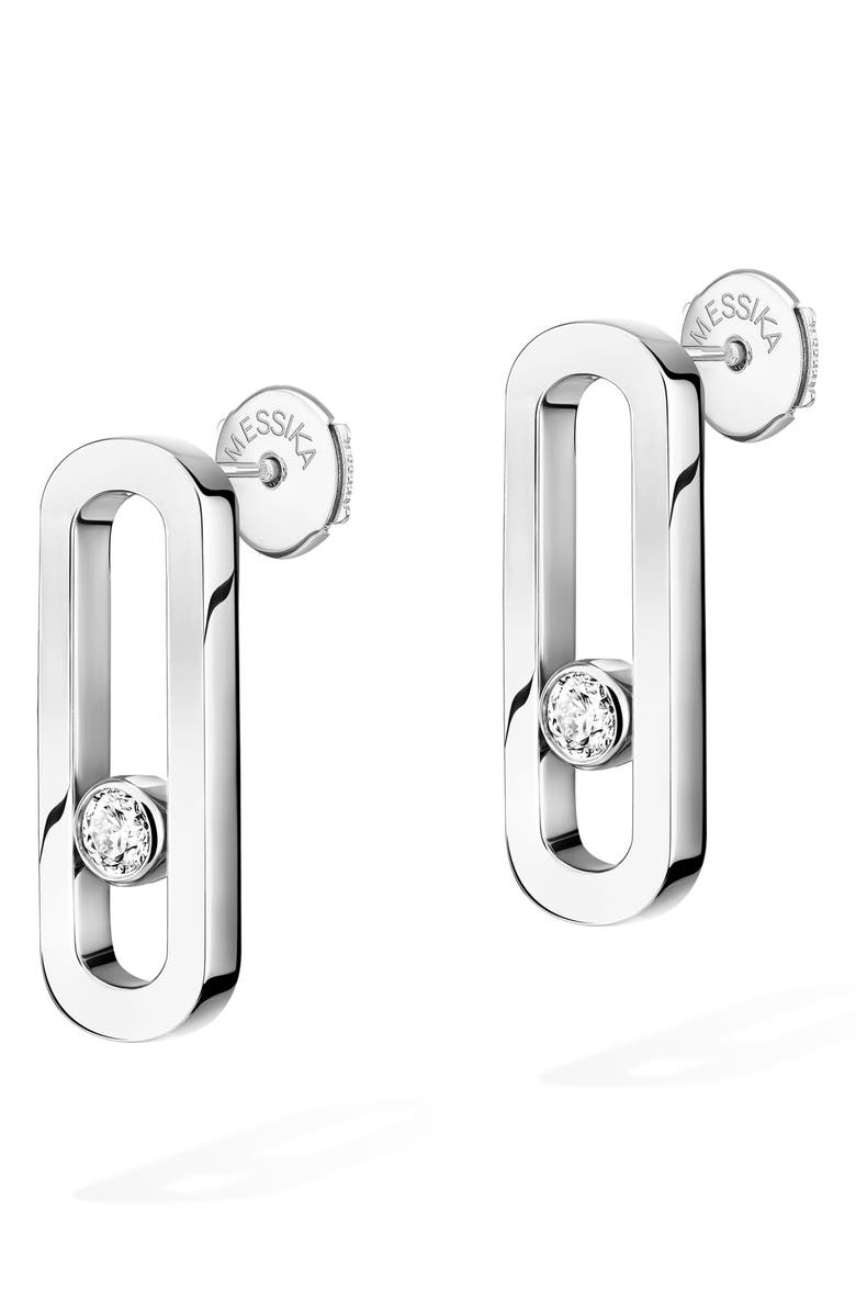 Messika Move Uno Floating Diamond Stud Earrings, Alternate, color,