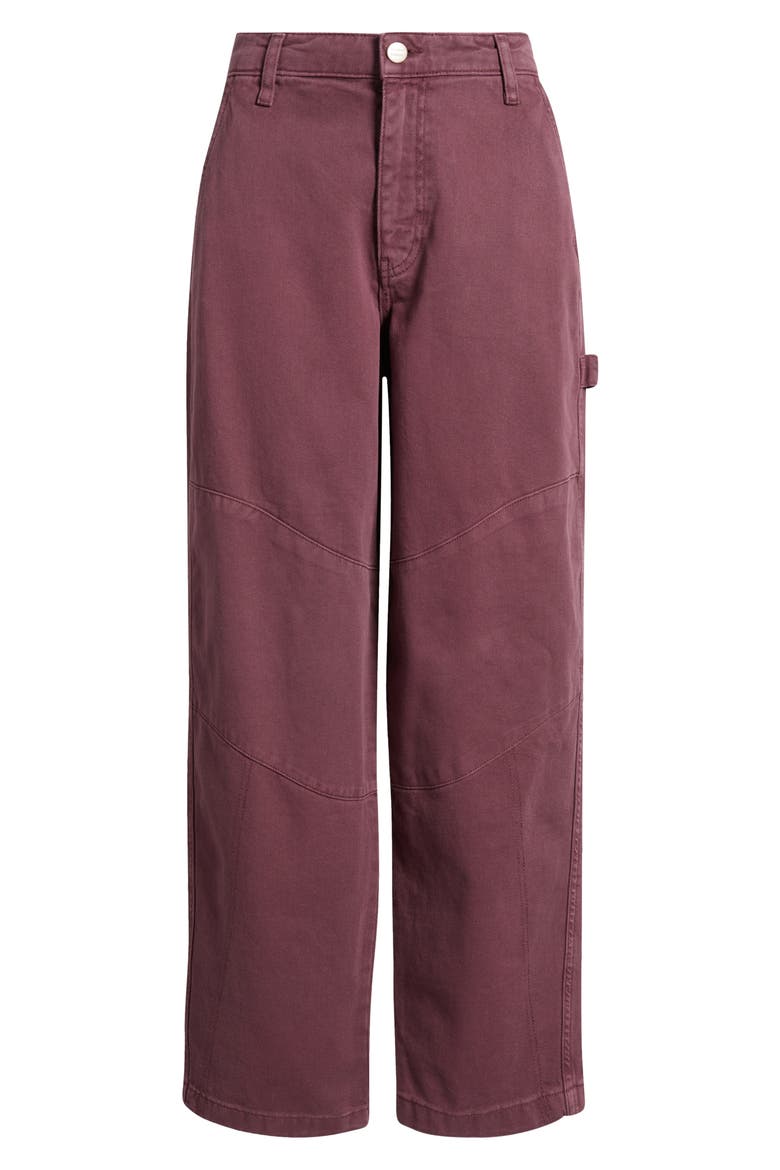 Drew Wide Leg Jeans, Alternate, color, BURGUNDY