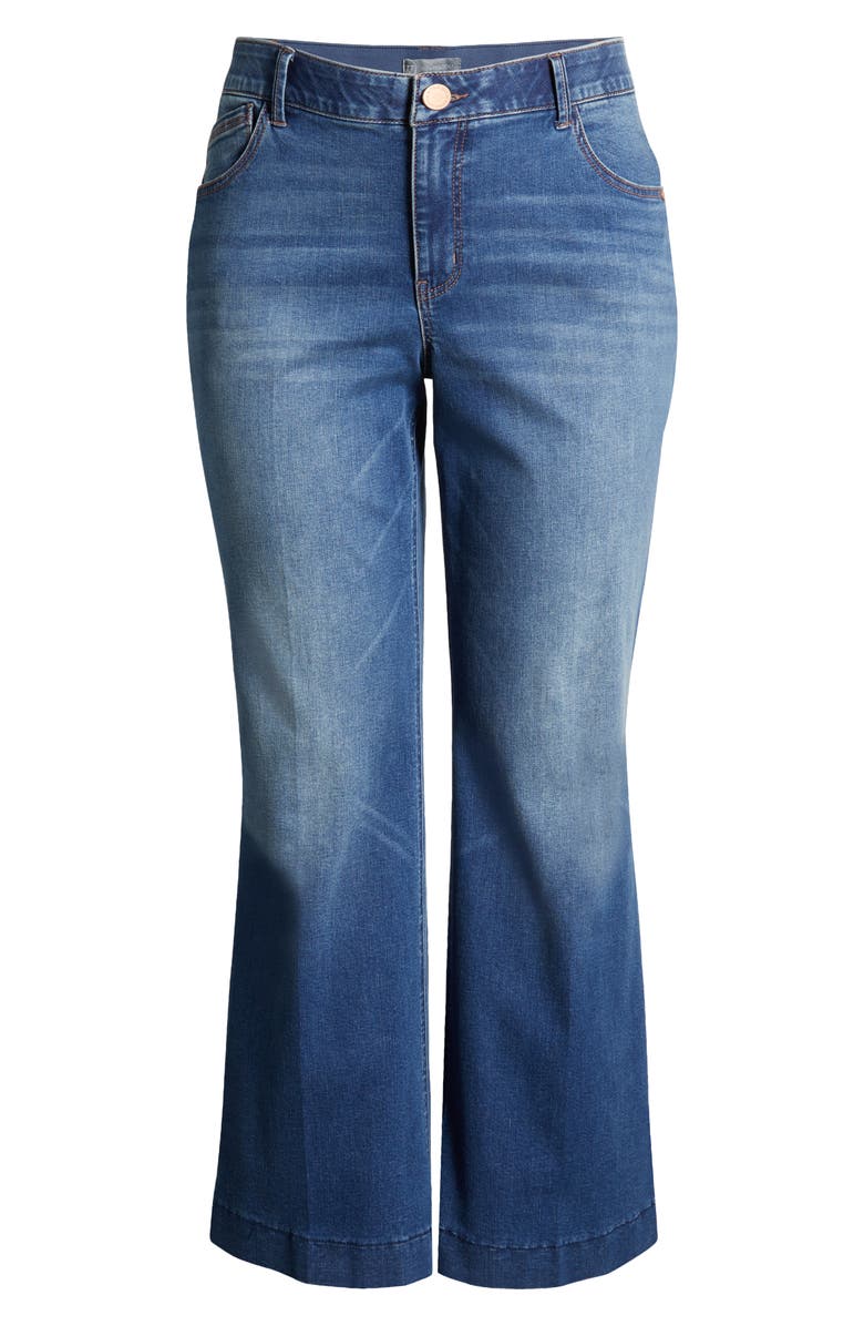 Wit & Wisdom 'Ab'Solution High Waist Wide Leg Jeans, Alternate, color, Blue