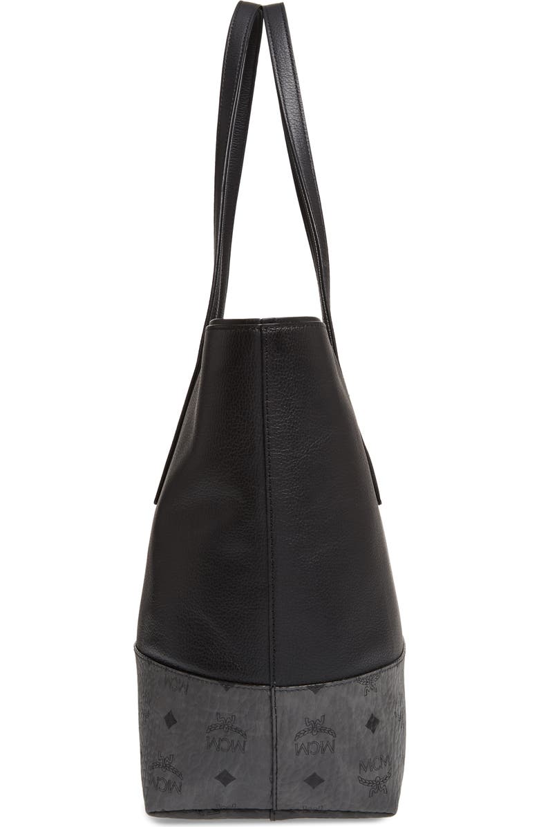 MCM Wilder Visetos Leather Shopper, Alternate, color,