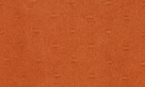 Derek Lam 10 Crosby Quentin Bubble Knit Wool Blend Crop Sweater In Amber