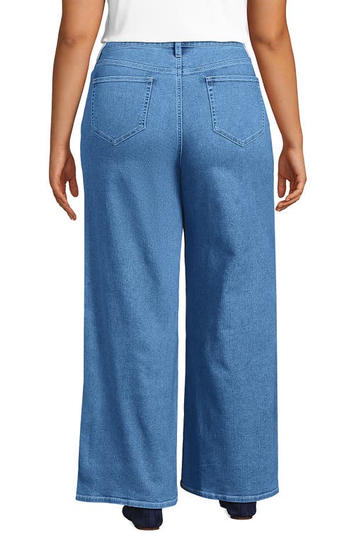 LANDS' END LANDS' END RECOVER DENIM HIGH RISE EXTRA WIDE LEG JEANS 