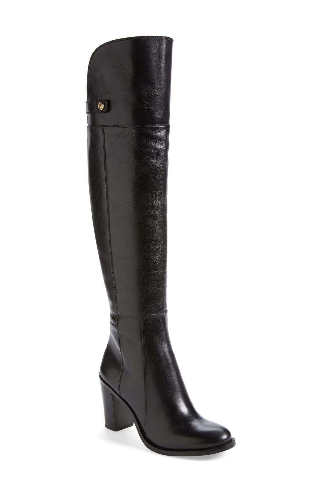 Louise et Cie 'Navaria' Over the Knee Leather Boot, Main, color, 