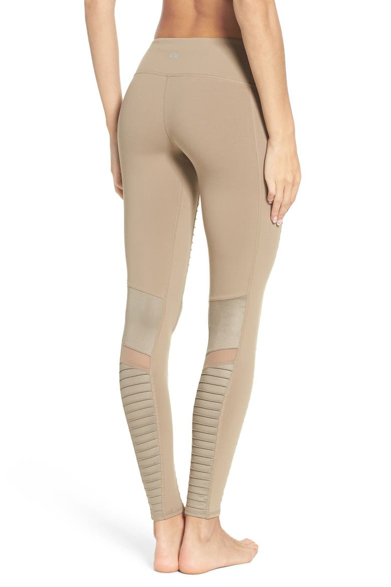 Moto Leggings, Alternate, color, GRAVEL/ GRAVEL GLOSSY