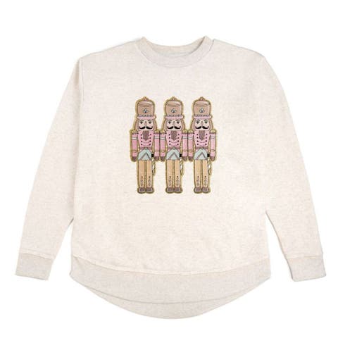Pastel Nutcracker Patch Christmas Women's Sweatshirt