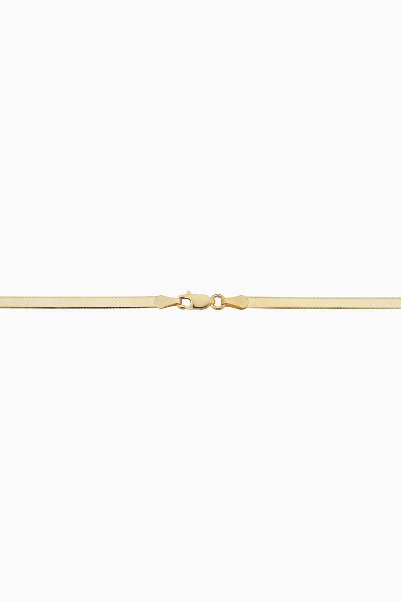 14K Yellow Gold Park Avenue Bold Herringbone Choker, Alternate, color, Yellow Gold
