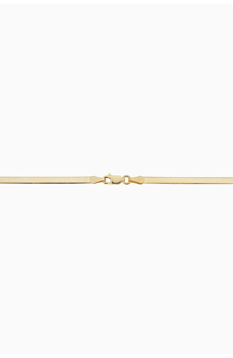 Oradina 14K Yellow Gold Park Avenue Bold Herringbone Choker, Alternate, color, Yellow Gold