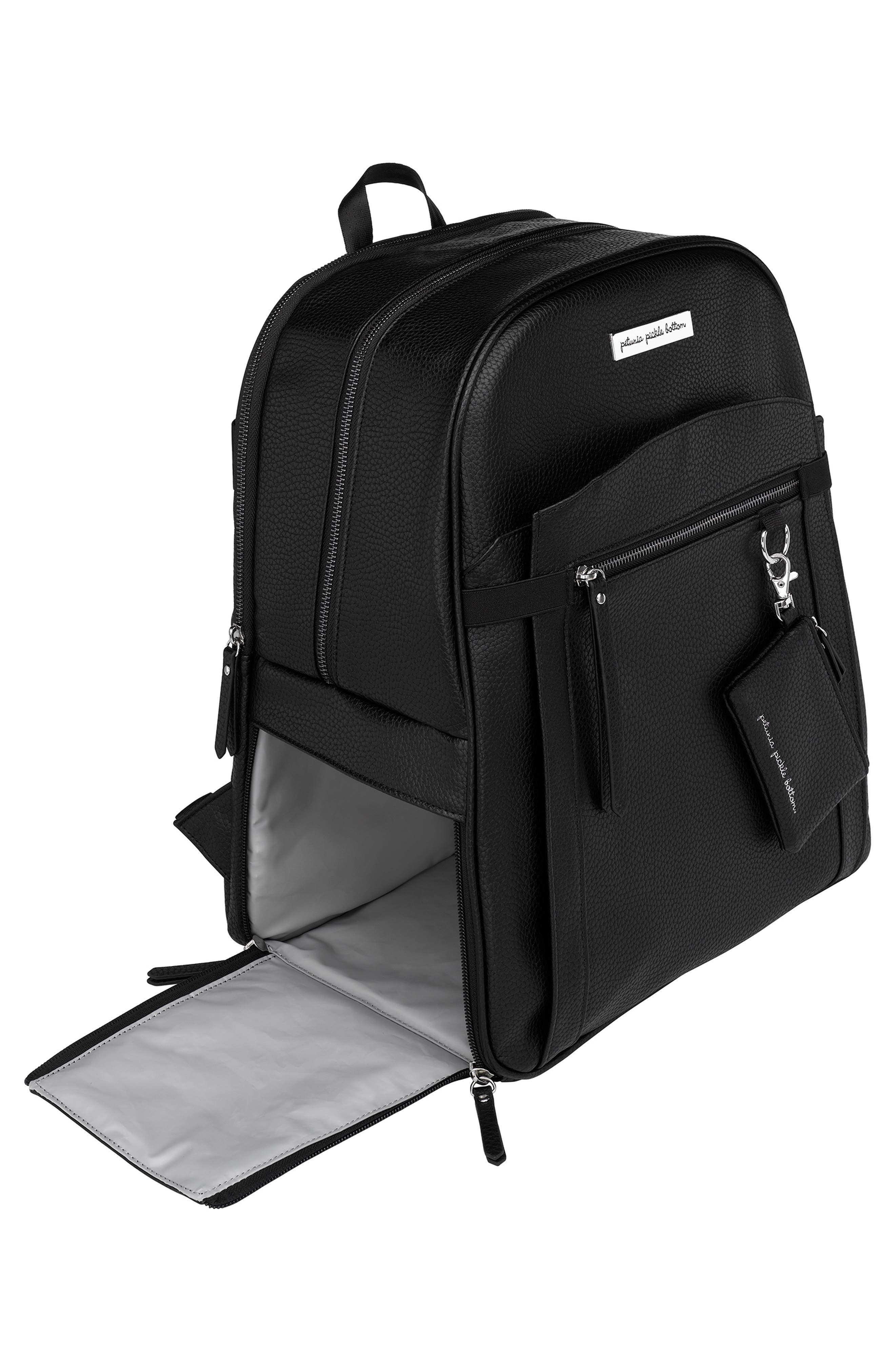 Petunia Pickle Bottom Provisions Breast Pump Backpack, Alternate, color, Ebony